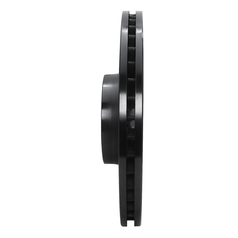 Audi S8 Brake Rotor (1) - Front Left - R1 Concepts - Drilled & Slotted - Black - `01-`03